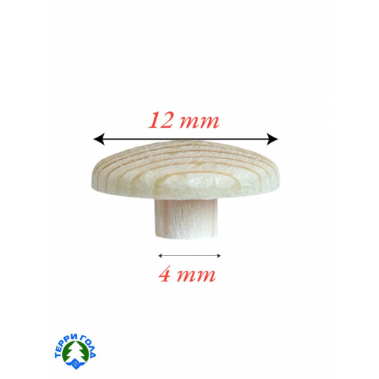 Заглушка с посадочным местом D-4/12mm (20 шт.) под конфирмат