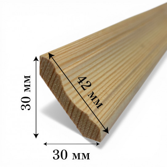 ПЛИНТУС "42 ФИГУРНЫЙ" ДЛИНА 3 м