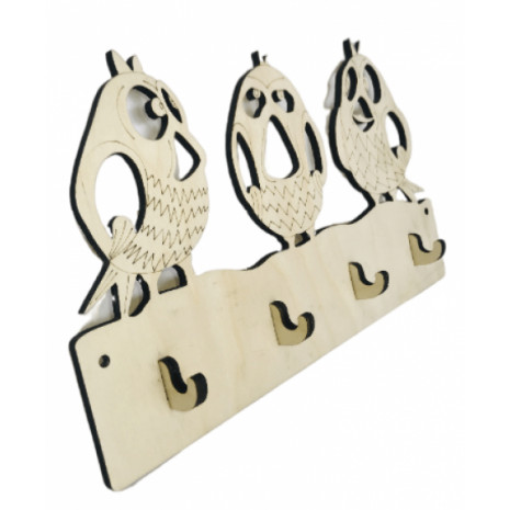 Вешалка "Воробьи" 4 крючка